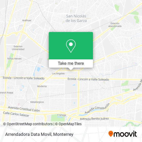 Arrendadora Data Movil map