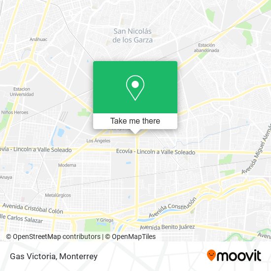 Mapa de Gas Victoria