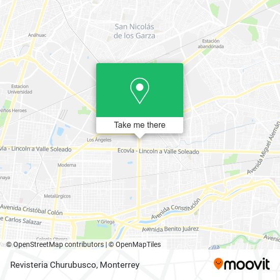 Revisteria Churubusco map