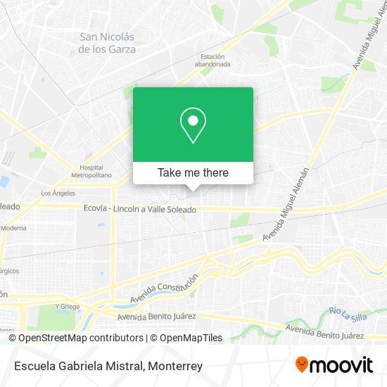 Mapa de Escuela Gabriela Mistral