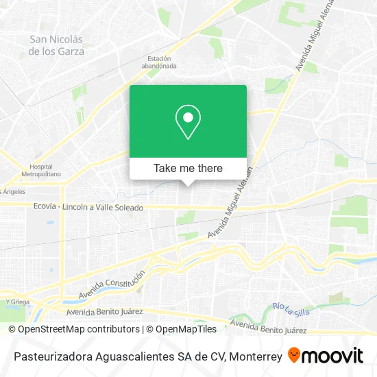 Pasteurizadora Aguascalientes SA de CV map