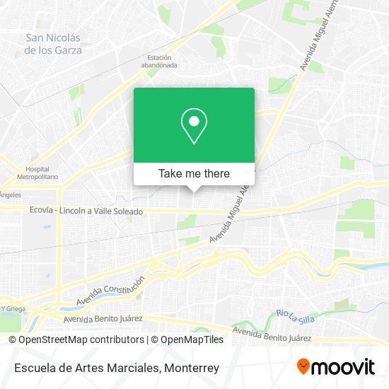 Escuela de Artes Marciales map