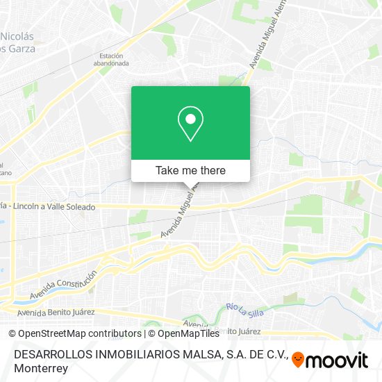 DESARROLLOS INMOBILIARIOS MALSA, S.A. DE C.V. map