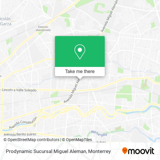 Prodynamic Sucursal Miguel Aleman map