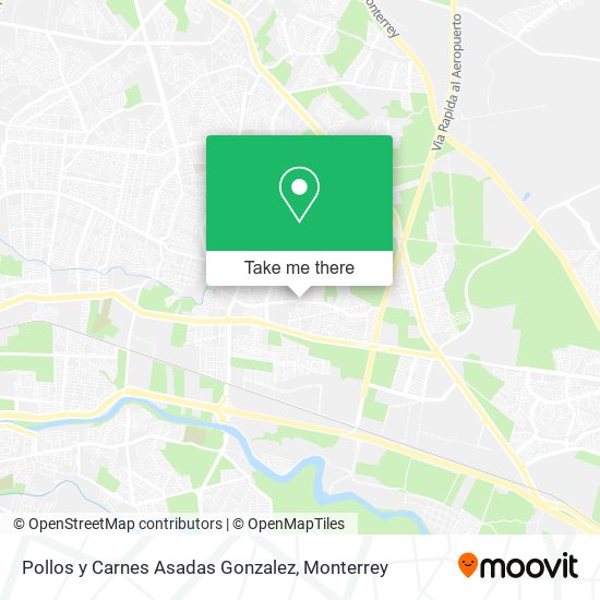 Pollos y Carnes Asadas Gonzalez map