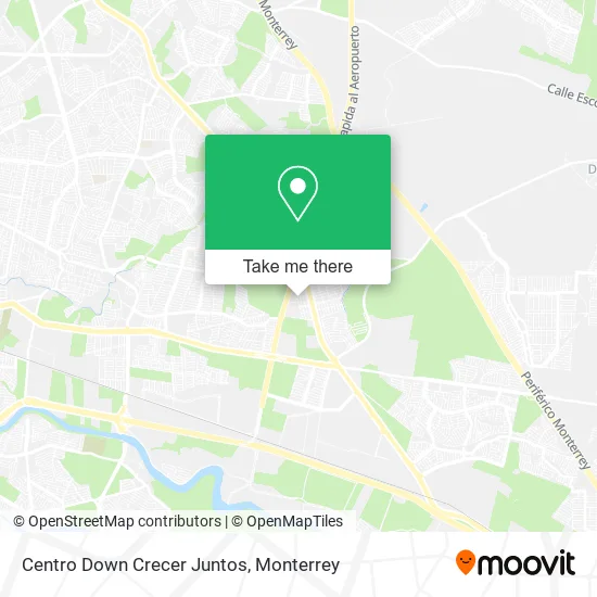 Mapa de Centro Down Crecer Juntos