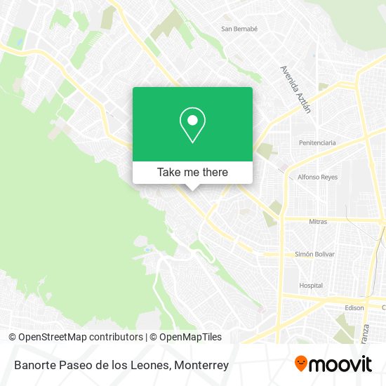 Banorte Paseo de los Leones map