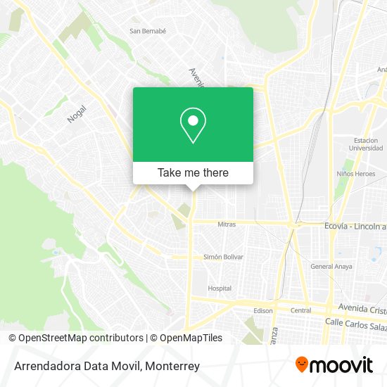 Arrendadora Data Movil map