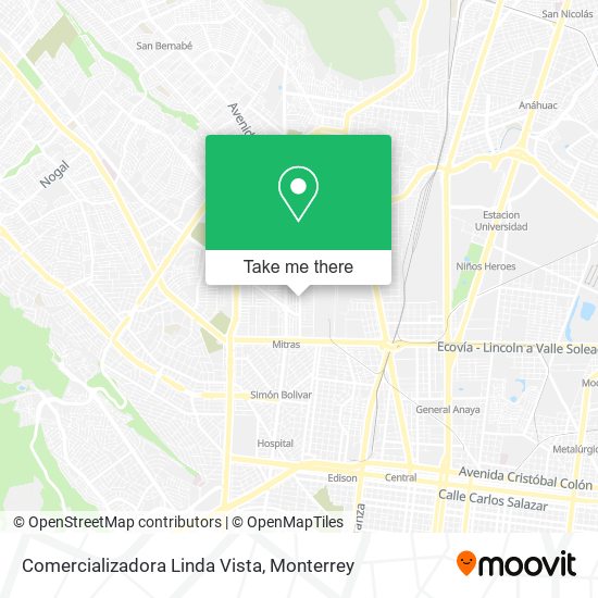Comercializadora Linda Vista map