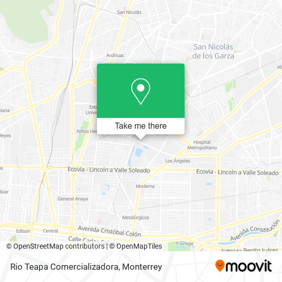 Rio Teapa Comercializadora map