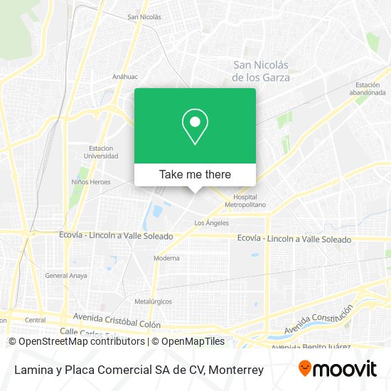 Lamina y Placa Comercial SA de CV map