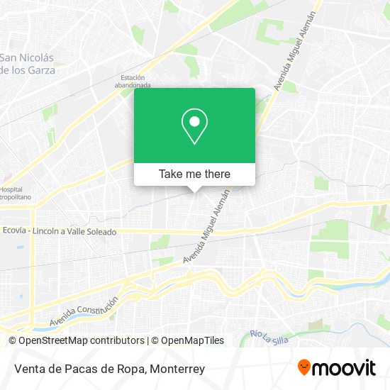 Mapa de Venta de Pacas de Ropa