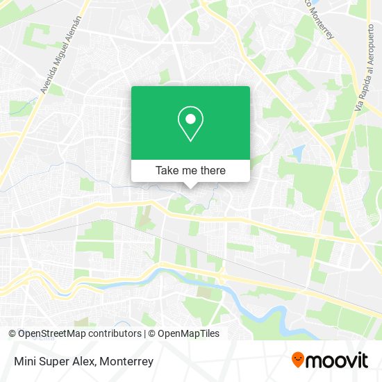Mapa de Mini Super Alex
