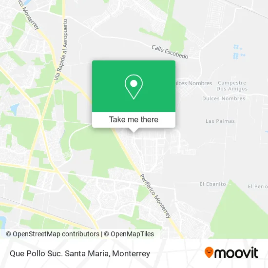 Que Pollo Suc. Santa Maria map