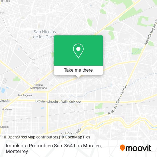 Impulsora Promobien Suc. 364 Los Morales map