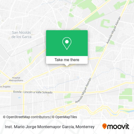 Inst. Mario Jorge Montemayor García map