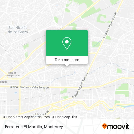 Mapa de Ferreteria El Martillo