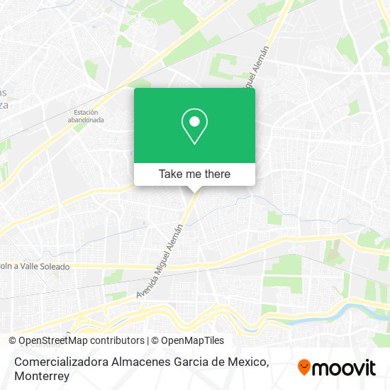 Mapa de Comercializadora Almacenes Garcia de Mexico