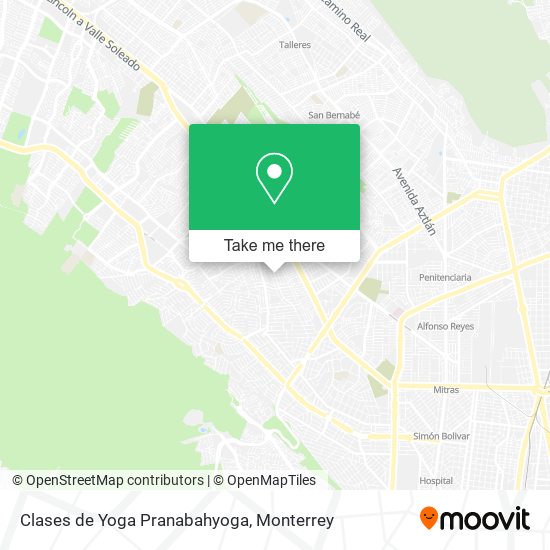Mapa de Clases de Yoga Pranabahyoga