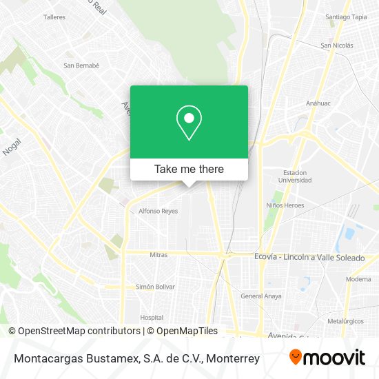 Montacargas Bustamex, S.A. de C.V. map