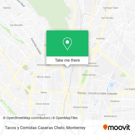 Tacos y Comidas Caseras Chelo map