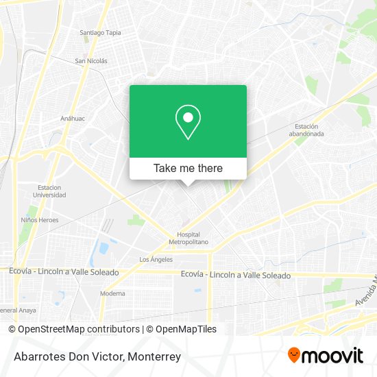 Abarrotes Don Victor map