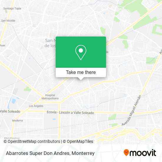 Abarrotes Super Don Andres map
