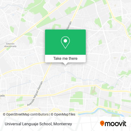 Universal Lenguaje School map