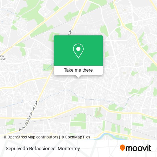 Sepulveda Refacciones map