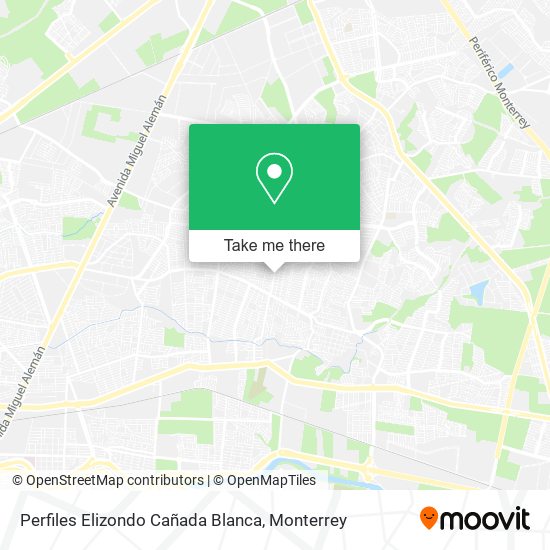 Perfiles Elizondo Cañada Blanca map