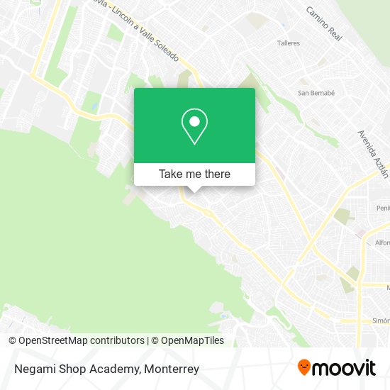 Mapa de Negami Shop Academy