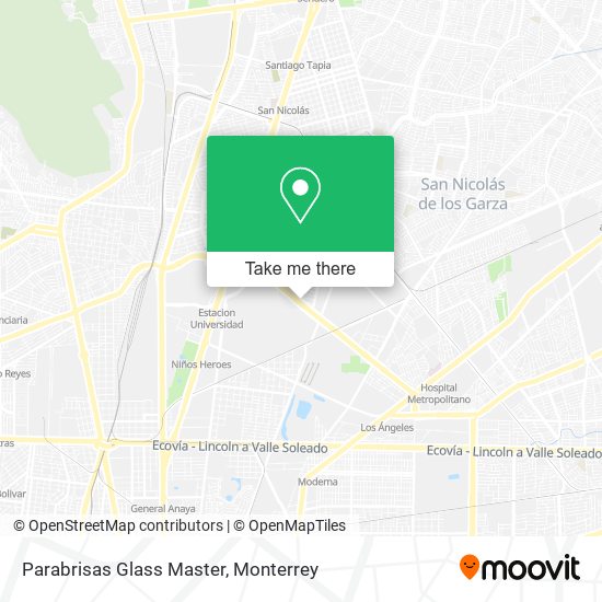 Parabrisas Glass Master map