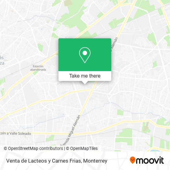 Venta de Lacteos y Carnes Frias map