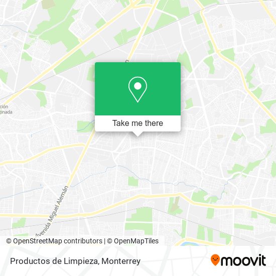 Productos de Limpieza map