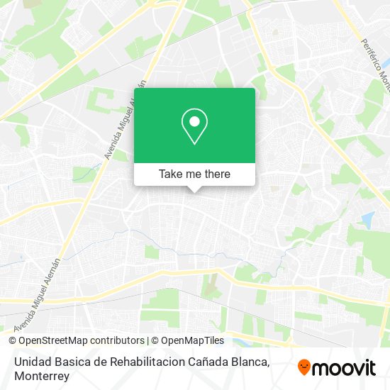 Mapa de Unidad Basica de Rehabilitacion Cañada Blanca