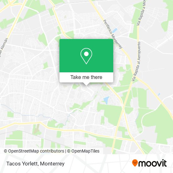 Tacos Yorlett map