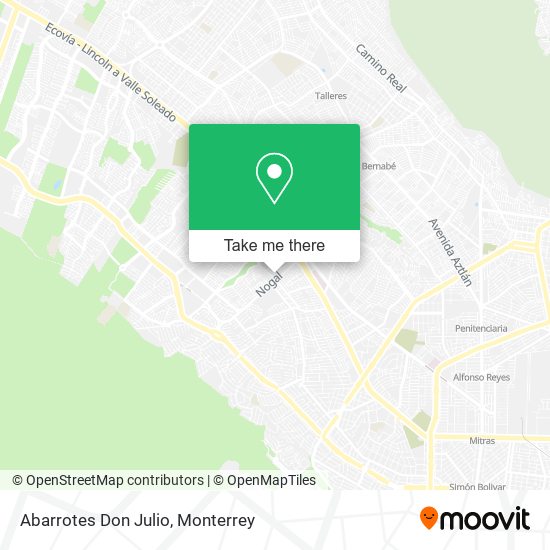 Abarrotes Don Julio map