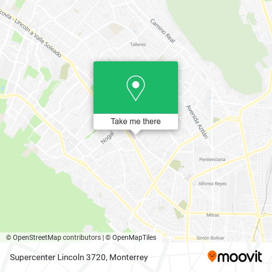 Supercenter Lincoln 3720 map