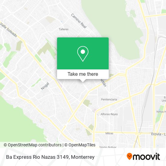 Mapa de Ba Express Rio Nazas 3149