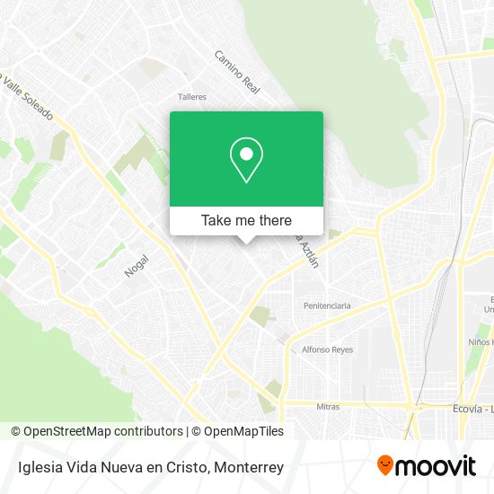 Mapa de Iglesia Vida Nueva en Cristo