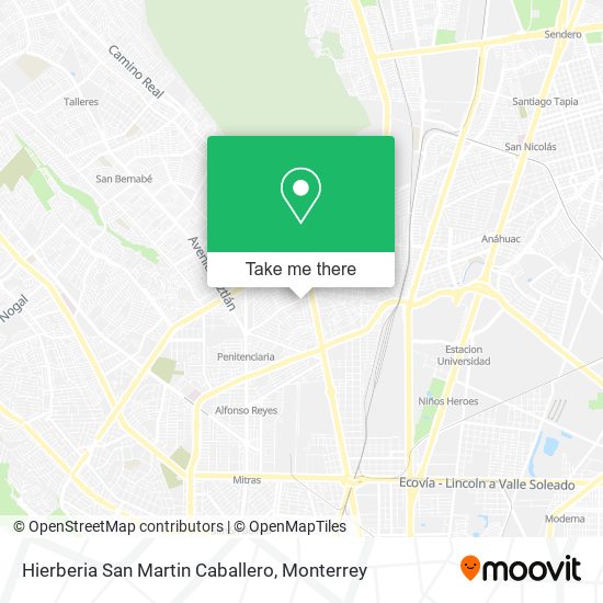 Mapa de Hierberia San Martin Caballero