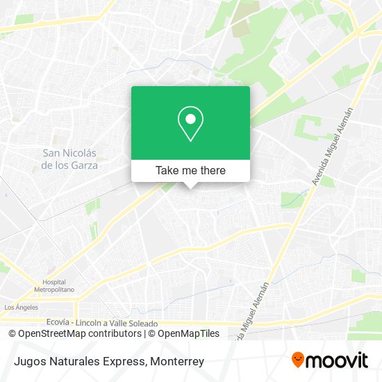 Jugos Naturales Express map