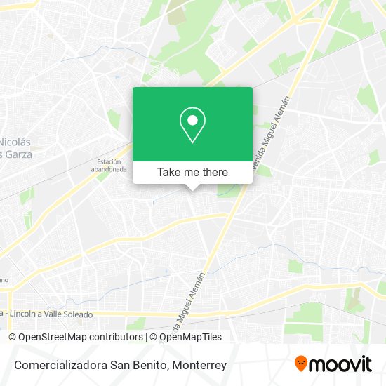 Comercializadora San Benito map