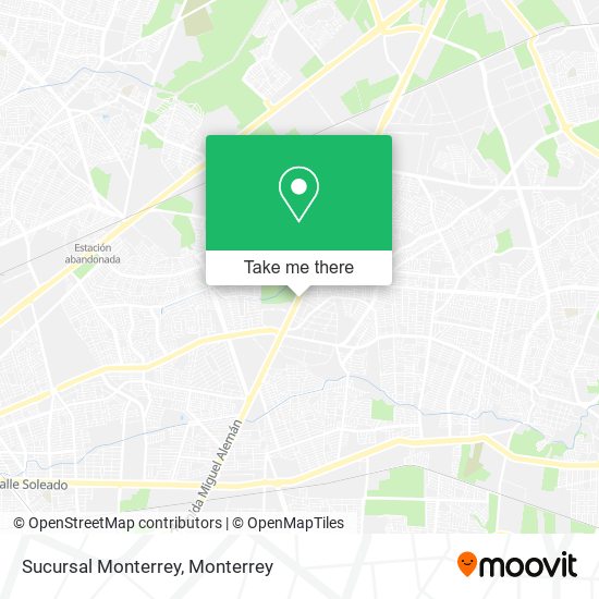 Mapa de Sucursal Monterrey