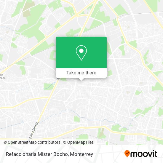 Mapa de Refaccionaria Mister Bocho
