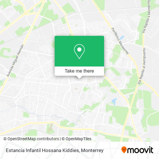 Estancia Infantil Hossana Kiddies map