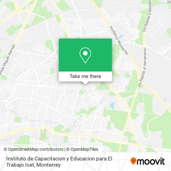 Instituto de Capacitacion y Educacion para El Trabajo Icet map