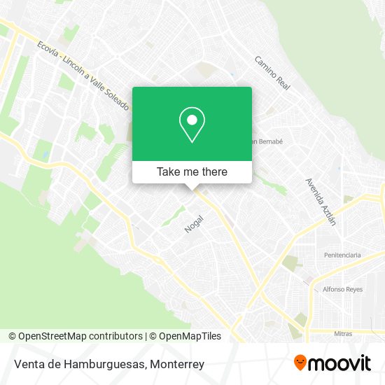 Venta de Hamburguesas map