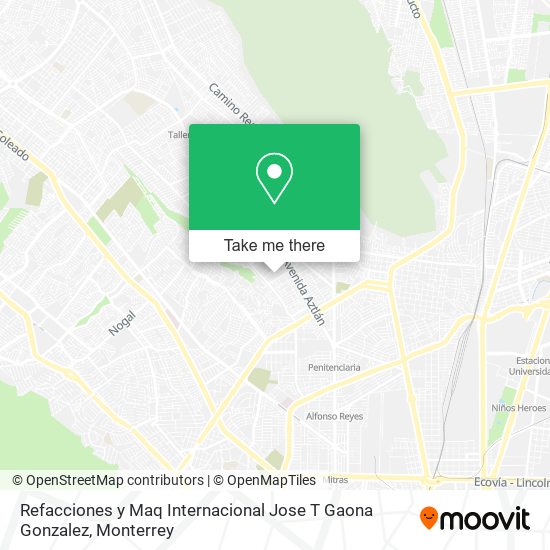 Refacciones y Maq Internacional Jose T Gaona Gonzalez map