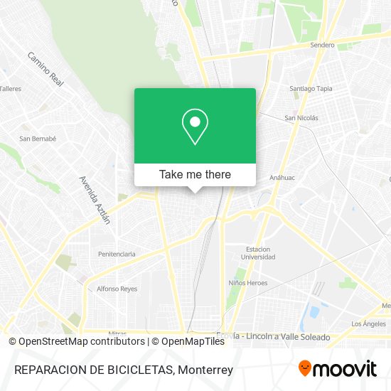 REPARACION DE BICICLETAS map